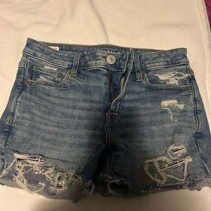 AE Ne(x)t Level High-Waisted Denim Short Short